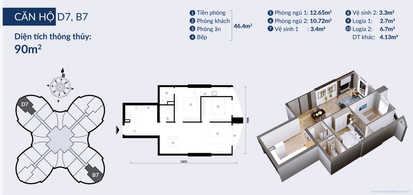 Thiet Ke Can Ho The Queen Giai Phong 3